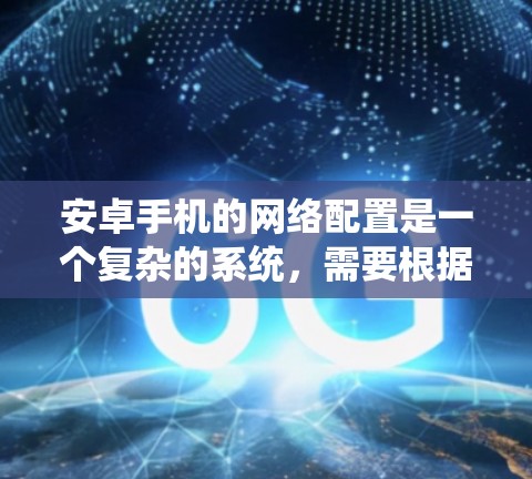 安卓手机的网络配置是一个复杂的系统,需要根据设备的具体情况来设置。以下是一个常见的安卓手机网络配置方案,涵盖常见功能和配置