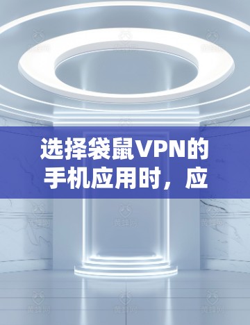 选择袋鼠VPN的手机应用时，应综合考虑功能需求、安全性、兼容性和更新情况。以下是一些综合推荐，帮助你找到最适合自己的应用