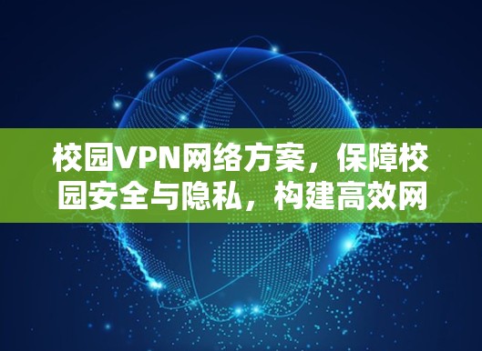 校园VPN网络方案，保障校园安全与隐私，构建高效网络