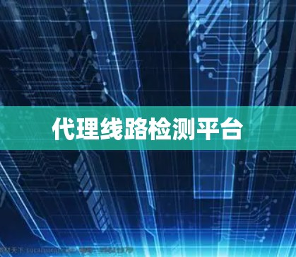 代理线路检测平台