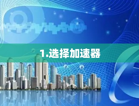 1.选择加速器