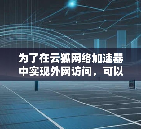 为了在云狐网络加速器中实现外网访问,可以按照以下步骤进行