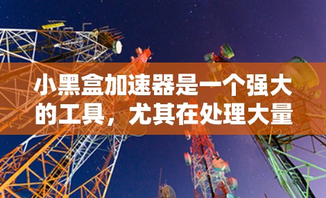 小黑盒加速器是一个强大的工具，尤其在处理大量数据和复杂模型时非常有效。以下是对小黑盒加速器的详细总结