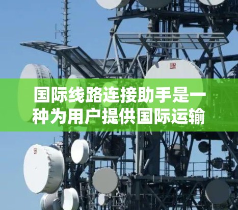 国际线路连接助手是一种为用户提供国际运输信息和连接的工具。它可能已经集成了一些国际间的铁路、公路、航空、海运等运输网络，让用户可以根据具体需求查询和管理国际运输信息