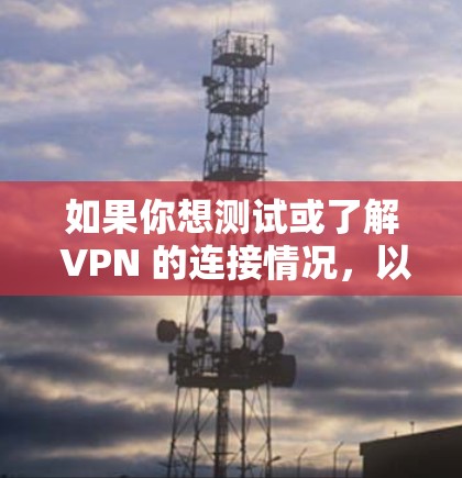 如果你想测试或了解 VPN 的连接情况，以下是一些步骤和建议
