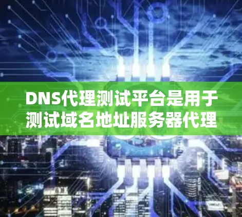 DNS代理测试平台是用于测试域名地址服务器代理功能的工具，帮助开发者和用户验证代理的性能、安全性和稳定性。以下是对这些平台的详细总结